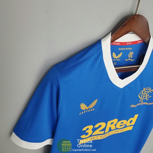 Camiseta Glasgow Rangers Primera Equipación 2021/2022