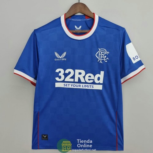 Camiseta Glasgow Rangers Primera Equipación 2022/2023