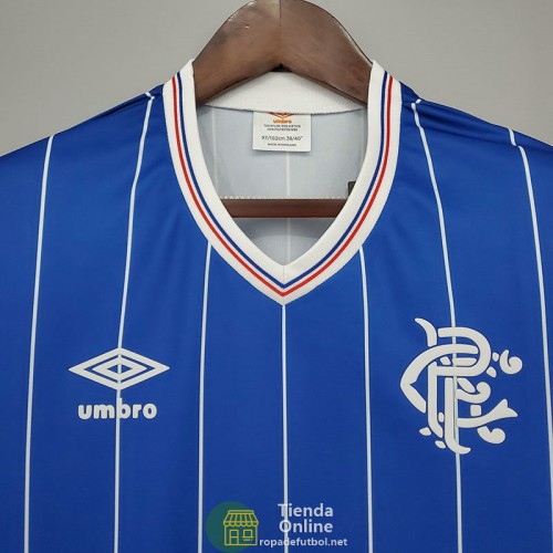 Camiseta Glasgow Rangers Retro Primera Equipación 1982/1983