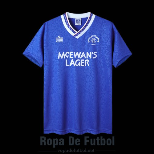 Camiseta Glasgow Rangers Retro Primera Equipación 1990/1992