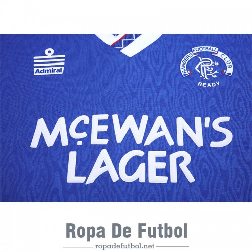 Camiseta Glasgow Rangers Retro Primera Equipación 1990/1992