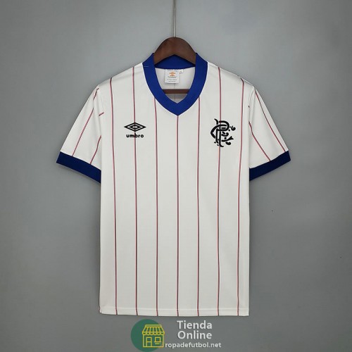 Camiseta Glasgow Rangers Retro Segunda Equipación 1982/1983