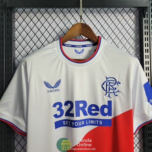 Camiseta Glasgow Rangers Segunda Equipación 2022/2023