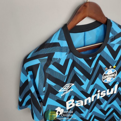 Camiseta Gremio Training Azul Negro 2021/2022