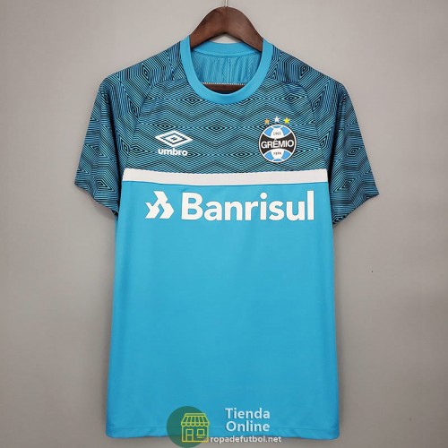 Camiseta Gremio Training Azul Blanco 2021/2022