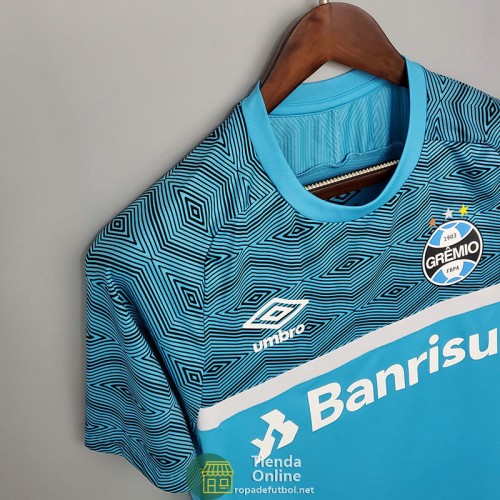 Camiseta Gremio Training Azul Blanco 2021/2022