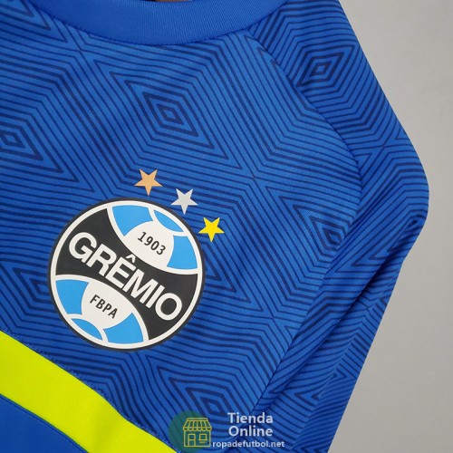 Camiseta Gremio Training Azul Amarillo 2021/2022