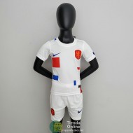 Camiseta Holanda Niños Segunda Equipación 2022/2023