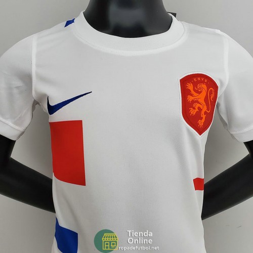 Camiseta Holanda Niños Segunda Equipación 2022/2023