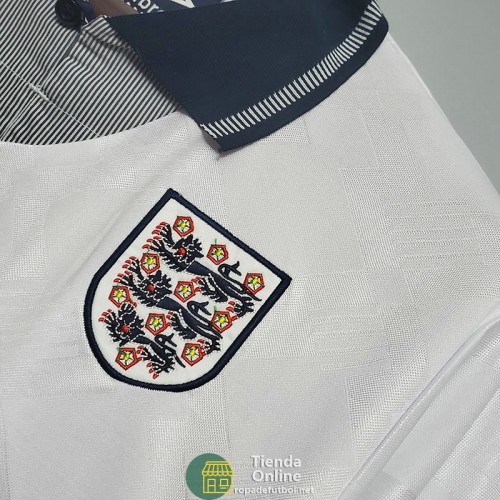 Camiseta Inglaterra Retro Primera Equipación 1990/1991