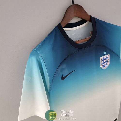 Camiseta Inglaterra Blanco Azul 2022/2023