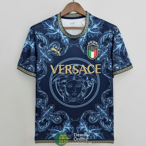 Camiseta Italia x Versace Azul 2022/2023