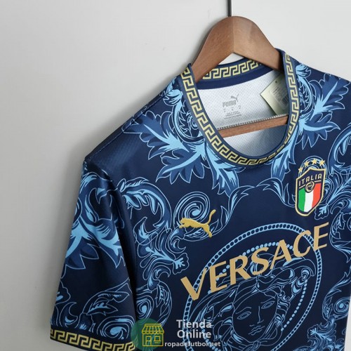 Camiseta Italia x Versace Azul 2022/2023