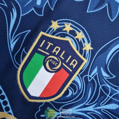 Camiseta Italia x Versace Azul 2022/2023