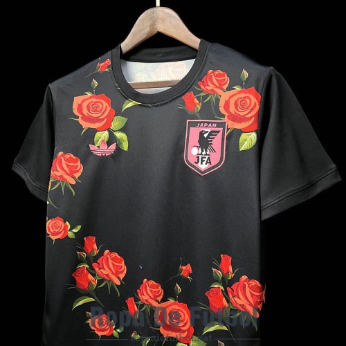 Camiseta Japon Rose Version Black 2023/2024