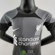 Camiseta Liverpool Ninos Portero Negro 2022/2023