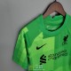 Camiseta Liverpool Niños Portero Verde 2021/2022