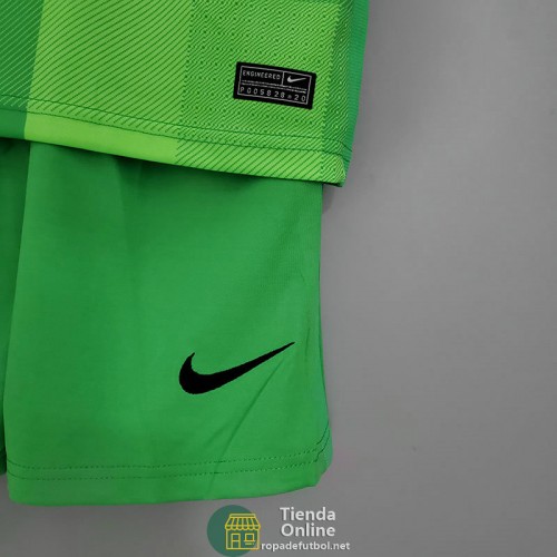 Camiseta Liverpool Niños Portero Verde 2021/2022