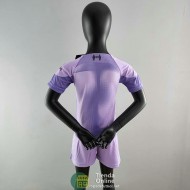 Camiseta Liverpool Ninos Portero Purple 2022/2023