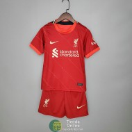 Camiseta Liverpool Niños Primera Equipación 2021/2022