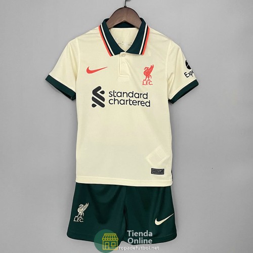 Camiseta Liverpool Niños Segunda Equipación 2021/2022