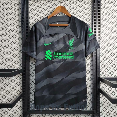 Camiseta Liverpool Portero Negro 2023/2024