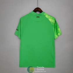 Camiseta Liverpool Portero Verde 2021/2022