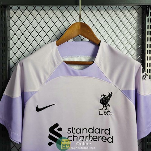 Camiseta Liverpool Portero Morado 2022/2023