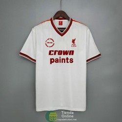 Camiseta Liverpool Retro Blanco 1985/1986