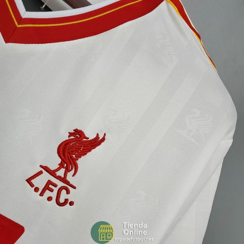 Camiseta Liverpool Retro Blanco 1985/1986