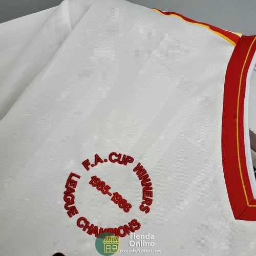 Camiseta Liverpool Retro Blanco 1985/1986