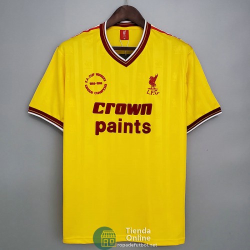 Camiseta Liverpool Retro Amarillo 1985/1986