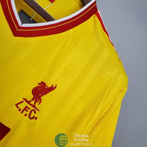 Camiseta Liverpool Retro Amarillo 1985/1986