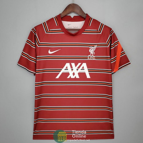 Camiseta Liverpool Training Rojo II 2021/2022