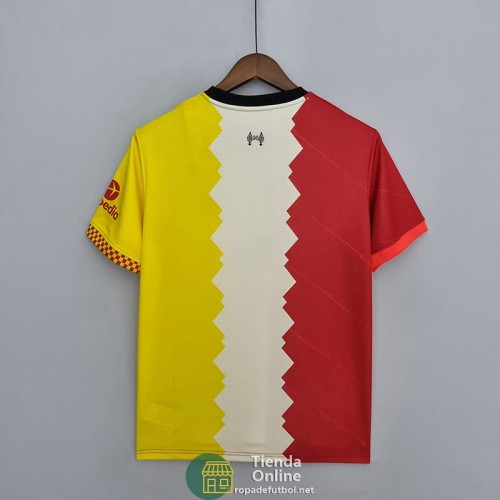 Camiseta Liverpool Training Suit Rojo Amarillo I 2022/2023