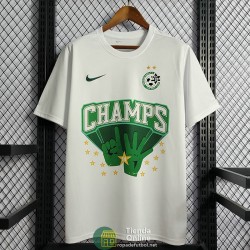 Camiseta Maccabi Haifa Football Club Champion Edition Blanco 2022/2023