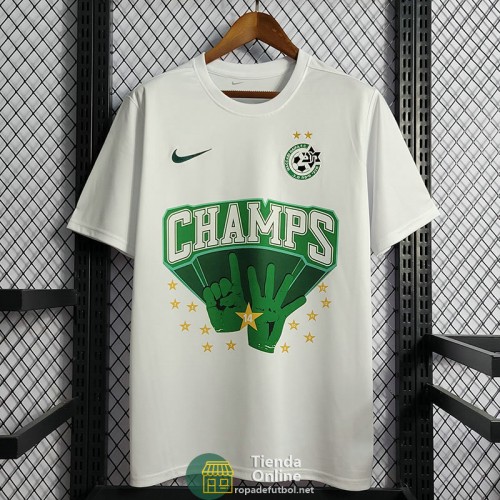 Camiseta Maccabi Haifa Football Club Champion Edition Blanco 2022/2023