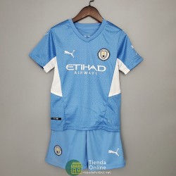 Camiseta Manchester City Niños Primera Equipación 2021/2022