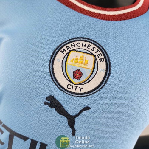 Camiseta Manchester City Niños Primera Equipación 2022/2023