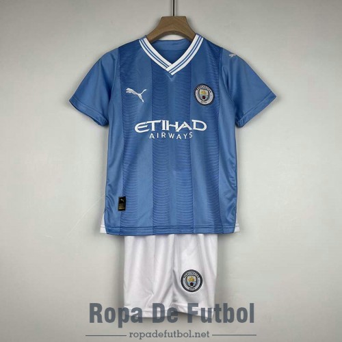 Camiseta Manchester City Ninos Primera Equipacion 2023/2024