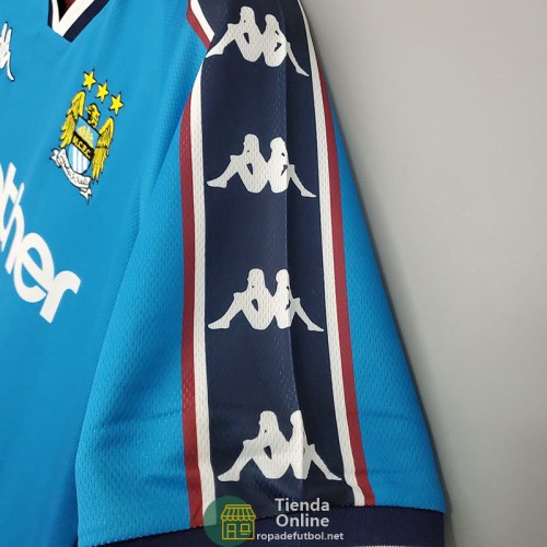 Camiseta Manchester City Retro Primera Equipación 1997/1999