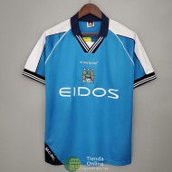 Camiseta Manchester City Retro Primera Equipación 1999/2001