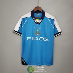 Camiseta Manchester City Retro Primera Equipación 1999/2001