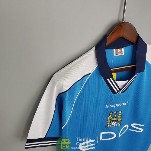 Camiseta Manchester City Retro Primera Equipación 1999/2001