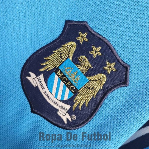 Camiseta Manchester City Retro Primera Equipación 2001/2002