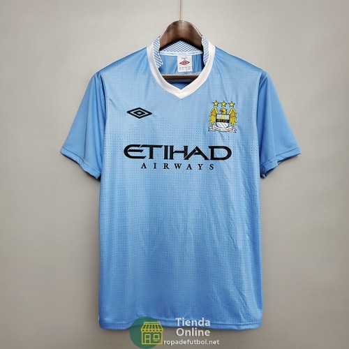 Camiseta Manchester City Retro Primera Equipación 2011/2012