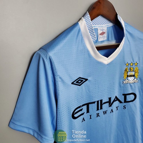 Camiseta Manchester City Retro Primera Equipación 2011/2012