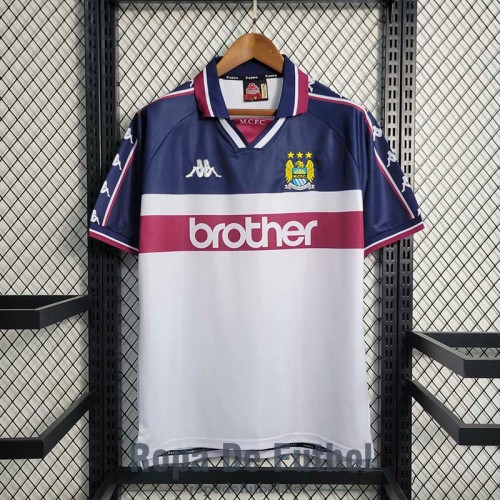 Camiseta Manchester City Retro Segunda Equipación 1997/1998