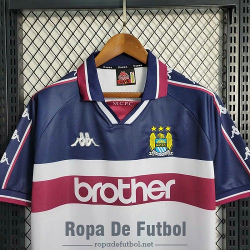 Camiseta Manchester City Retro Segunda Equipación 1997/1998