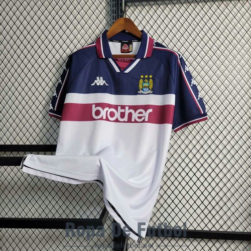 Camiseta Manchester City Retro Segunda Equipación 1997/1998